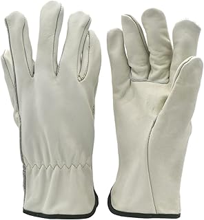 g & f products g & f 6003m-3 优质真粒牛皮工作手套,中号,3